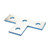 Caddy F250000EG Four Hole Flat Tee Plate, Steel, EG, 5.375" x 3.5" (136.53 mm x 88.9 mm)