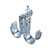 Caddy CAT48HPD1BC2 Cat HP Double J-Hook with BC200 Beam Clamp, Swivel, 3" (75 mm) dia, 8 1/2" (215.9 mm)