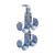 Caddy CAT32HPDCM4 Cat HP J-Hook Tree, Ceiling Mount, Double Sided, 2" (50 mm) dia, 4 Tier