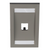 Panduit CFPE1IGY Mini-Com 1 Port International Gray Faceplate
