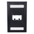 Panduit CFPE2BLY Mini-Com 2 Port Black Faceplate