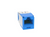 Panduit CJ6X88TGBU-C Mini-Com Cat6A Blue Jack Module, 100 Pack