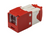Panduit CJH5E88TGRD Mini-Com Cat5E Red Jack Module