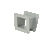 Hoffman F22WE225 Category 12 Feed-Through Wireway Elbow