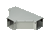 Hoffman F44T3RT Type 3R Lay-In Wireway 90-Degree Flush Tee