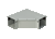 Hoffman F66T3R90E Category 3R Lay-In Wireway 90-Degree Elbow
