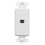 Leviton 40649 Decora Insert, 6P4C, Screw Terminals, White