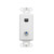 Leviton 40659-W Decora Insert, 6P4C + F Connector, Screw Terminals, White