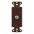 Leviton 40681-B Decora Insert, F Connector, Brown
