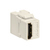 Leviton 40834-T HDMI Feedthrough QuickPort Connector, Light Almond Housing
