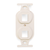 Leviton 41087-2TP QuickPort Duplex Type 106 Insert, 2-Port, Light Almond