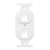 Leviton 41087-2WP QuickPort Duplex Type 106 Insert, 2-Port, White