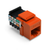 Leviton 41108-RO5 Cat 5 QuickPort Jack, Orange