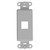Leviton 41641-GY QuickPort Decora Insert, 1-Port, Gray