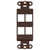 Leviton 41644-B QuickPort Decora Insert, 4-Port, Brown