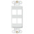 Leviton 41644-W QuickPort Decora Insert, 4-Port, White