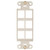 Leviton 41646-T QuickPort Decora Insert, 6-Port, Light Almond