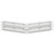 Leviton 49256-W8M 48-Port 2RU Angled QuickPort Patch Panel w/ Mag Lens, White