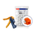 Leviton 5G110-JO5 150 eXtreme Cat 5e QuickPort Jacks, Bulk QuickPack, Orange, Kitted with JackRapid Tool
