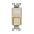 Leviton 6526-I Combination Decora Switch with LED Guide Light, 15A-120VAC, Color- Ivory