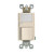 Leviton 6526-T Combination Decora Switch with LED Guide Light, 15A-120VAC, Color- Light Almond
