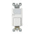Leviton 6526-W Combination Decora Switch with LED Guide Light, 15A-120VAC, Color- White