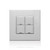 Leviton CKDBK-40G DLV Color Change Kit, IEC BS, 4 Buttons, Color: Gray