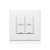 Leviton CKDBK-40W DLV Color Change Kit, IEC BS, 4 Buttons, Color: White