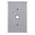 Leviton PJ11-GY Gray 1-Gang .406 Inch Hole Device Telephone/Cable Wallplate, Midway Size