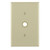 Leviton PJ11-I Ivory 1-Gang .406 Inch Hole Device Telephone/Cable Wallplate, Midway Size