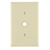 Leviton PJ11-T Light Almond 1-Gang .406 Inch Hole Device Telephone/Cable Wallplate, Midway Size
