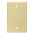 Leviton PJ13-R 1-Gang No Device Blank Wallplate, Midway Size, Thermoplastic Nylon, Box Mount, - Red