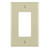 Leviton PJ26-I 1-Gang Decora/GFCI Device Decora Wallplate, Midway Size, Thermoplastic Nylon, Device Mount, - Ivory