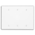 Leviton PJ33-W 3-Gang, Midway Size White Blank Wallplate