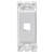 Leviton RE640-WW1 1-Port Renu Insert, White on White