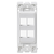 Leviton RE640-WW4 4-Port Renu Insert, White on White
