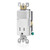 Leviton T6525-W Combination Decora Tamper-Resistant Receptacle