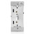 Leviton TSL06-1LW Universal Dimmable LED, CFL, Incandescent and Halogen Toggle-Slide Dimmer, 600W-120VAC Incandescent, 300W-120VAC 60Hz, Single Pole and 3-Way - White