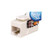 Vertical Cable 352-V2700/BW/25 Cat6 White Data Grade Keystone Jack, 25 Pack