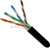 Vertical Cable 059-485/CMXF CAT5E CMXF Direct Burial Gel Flooded Core LLDPE Jacket 8-Conductor 24AWG Solid Bare Copper 1000Ft Pull Box Black