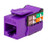 Vertical Cable 351-V2619/PR Purple Cat5E Data Grade Keystone Jack