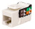 Vertical Cable 351-V2621/WH White Cat5E Data Grade Keystone Jack