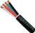 Vertical Cable 209-2321/BK 14AWG 4 Conductor Stranded (41 Strand) 500Ft PVC Jacket Pull Box Wire Black