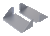 Hoffman ESHDA19 Double-Sided Solid Aluminum Shelf