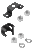 Hoffman LRWBKW Ladder Rack Ceiling Support Kit