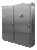 Hoffman A72XM6618SSN4 Type 4X Stainless Steel Heavy-Duty Free-Stand Two-Door Enclosure for Flange-Mount Disconnects