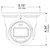 Vitek VTC-TNT4RMAD Transcendent Series NDAA 4MP Motorized AF IP WDR Active Deterrence Turret Camera