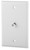 SignaMax SCF-1F-WH 1-Port Plastic F-Type Wall- Mount Plate, White