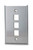 SignaMax SSKF-3 3-Port Single Gang Stainless Steel Faceplate