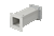 Hoffman F44W36FG Category 12 & 3R Fiberglass Feed-Through Wireway Straight Section